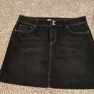 White House Black Market black denim skirt size 14